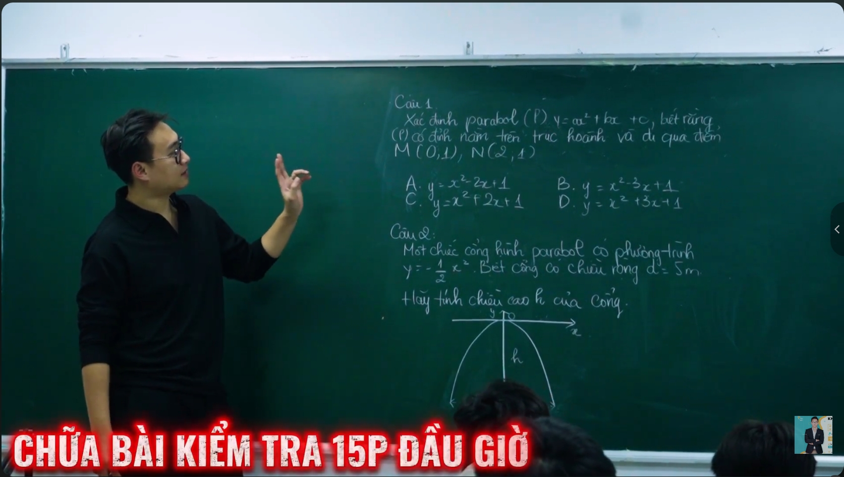 HÀM SỐ BẬC 2 BUỔI 3 (DẠNG 3: XÁC ĐỊNH HỆ SỐ a,b,c)